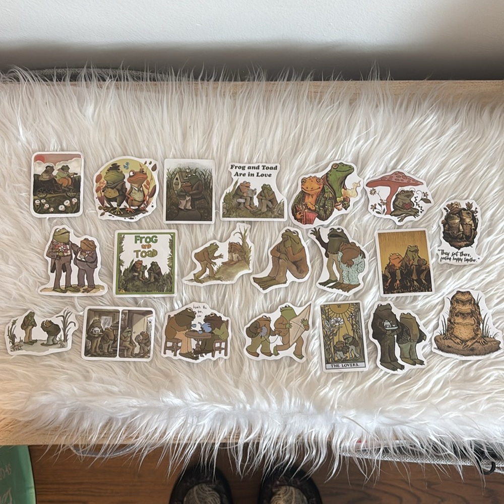 20 Frog & Toad Stickers 🐸🍄